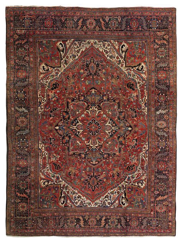A Heriz carpet