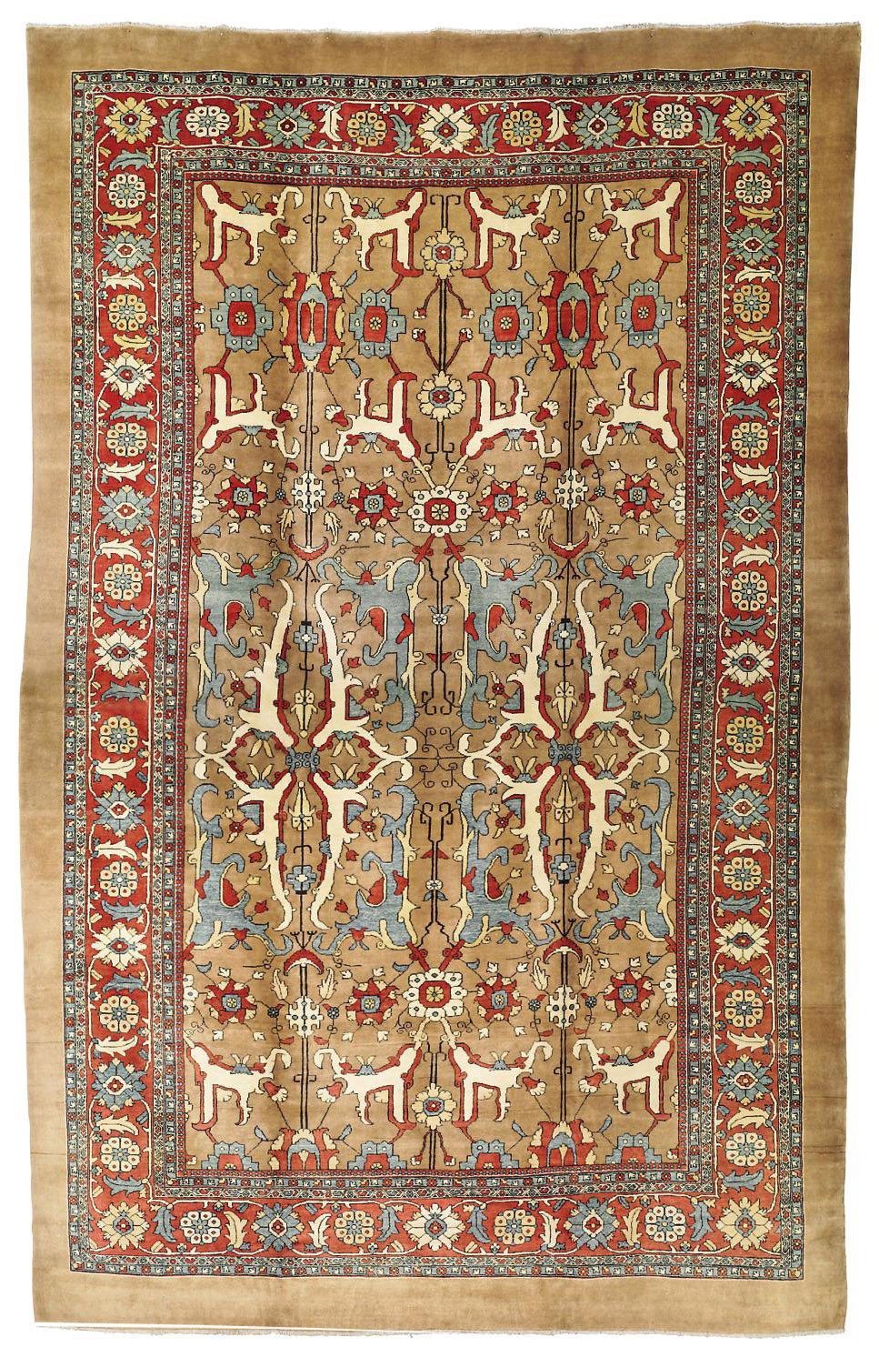A LARGE NORTH-WEST PERSIAN CARPET OF GARRUS DESIGN