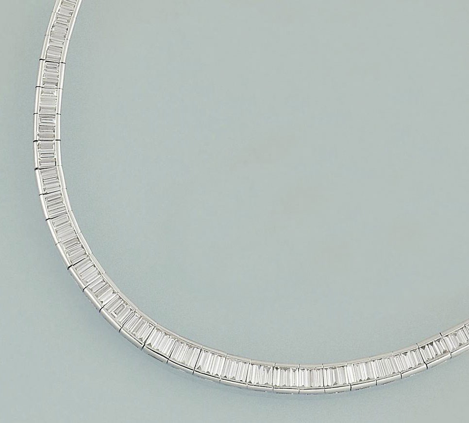 A diamond necklace