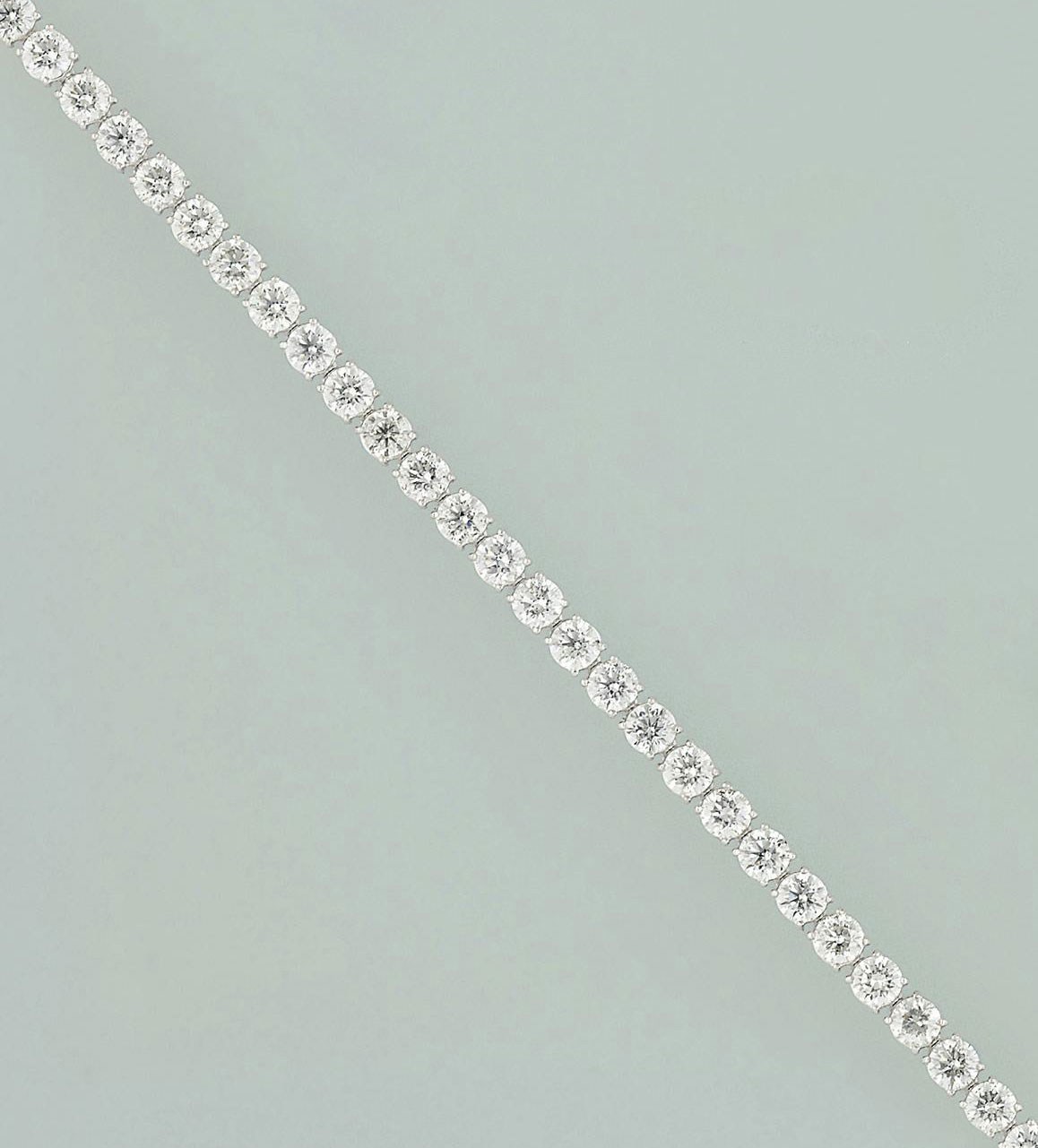 A diamond line bracelet