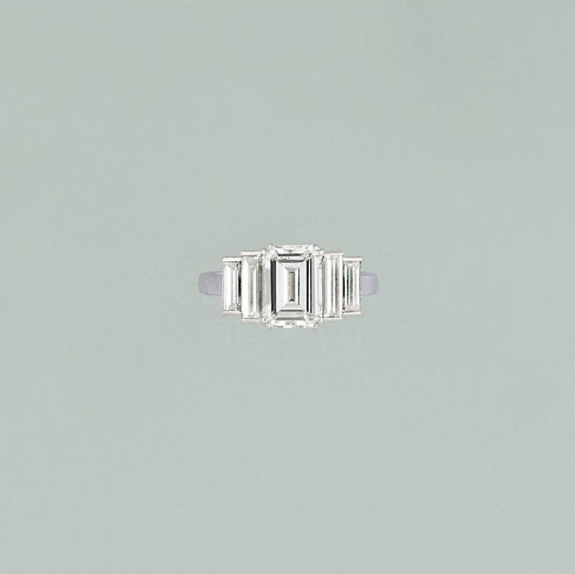 A diamond single-stone ring