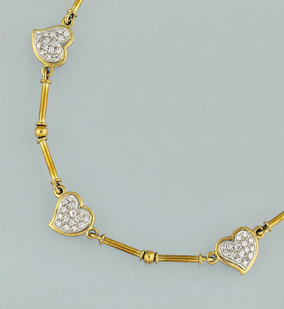 A diamond necklace