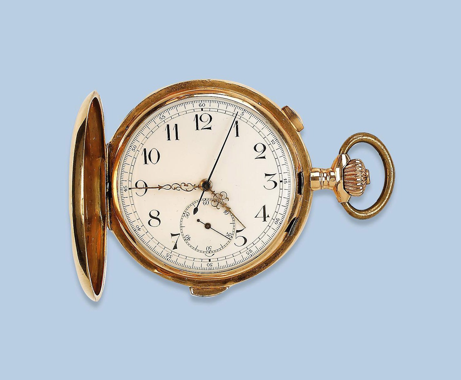 THREE GOLD KEYLESS POCKETWATCHES