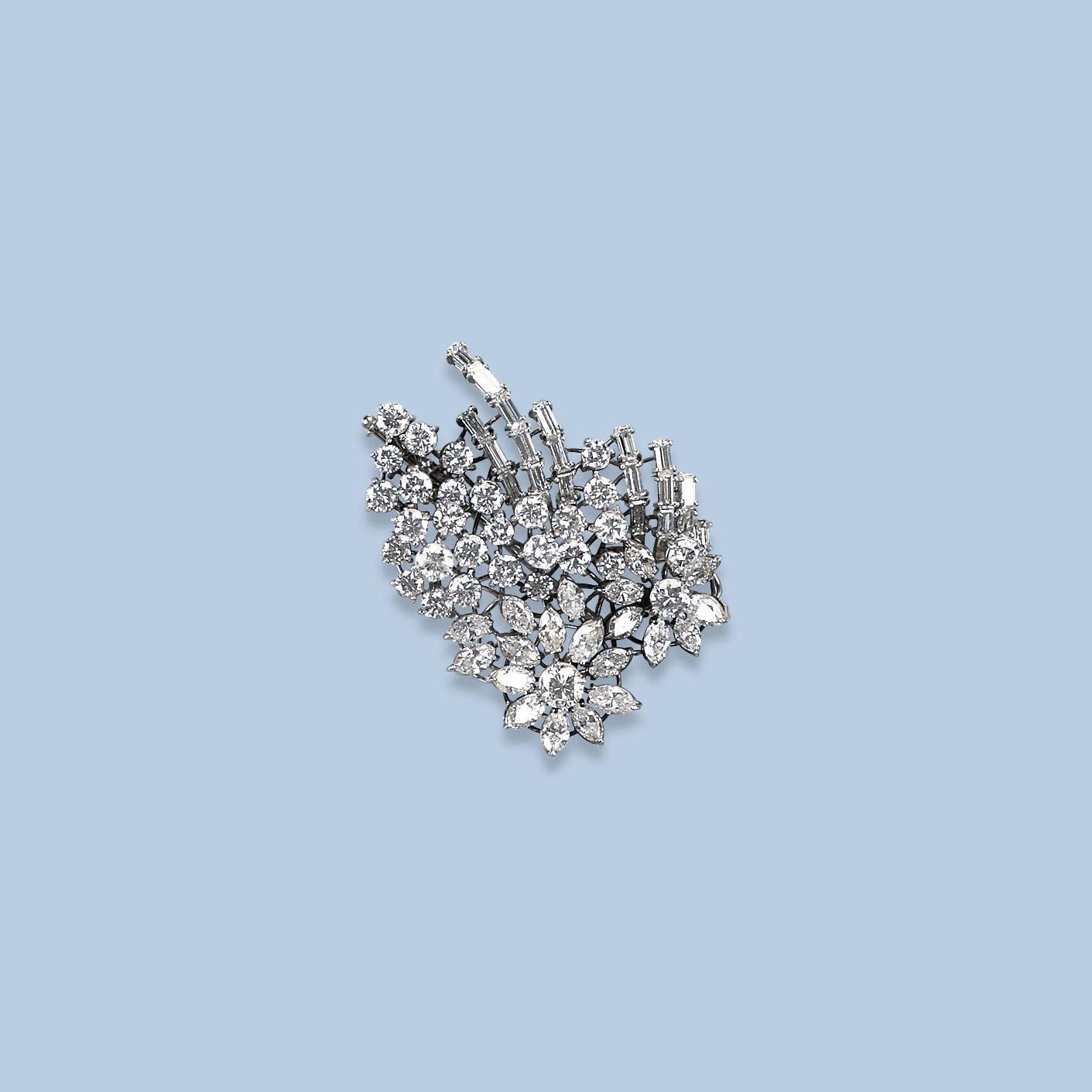 A DIAMOND BROOCH