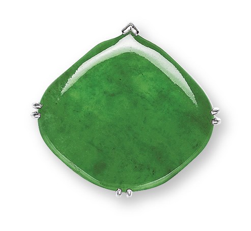 A JADEITE OBI CLASP
