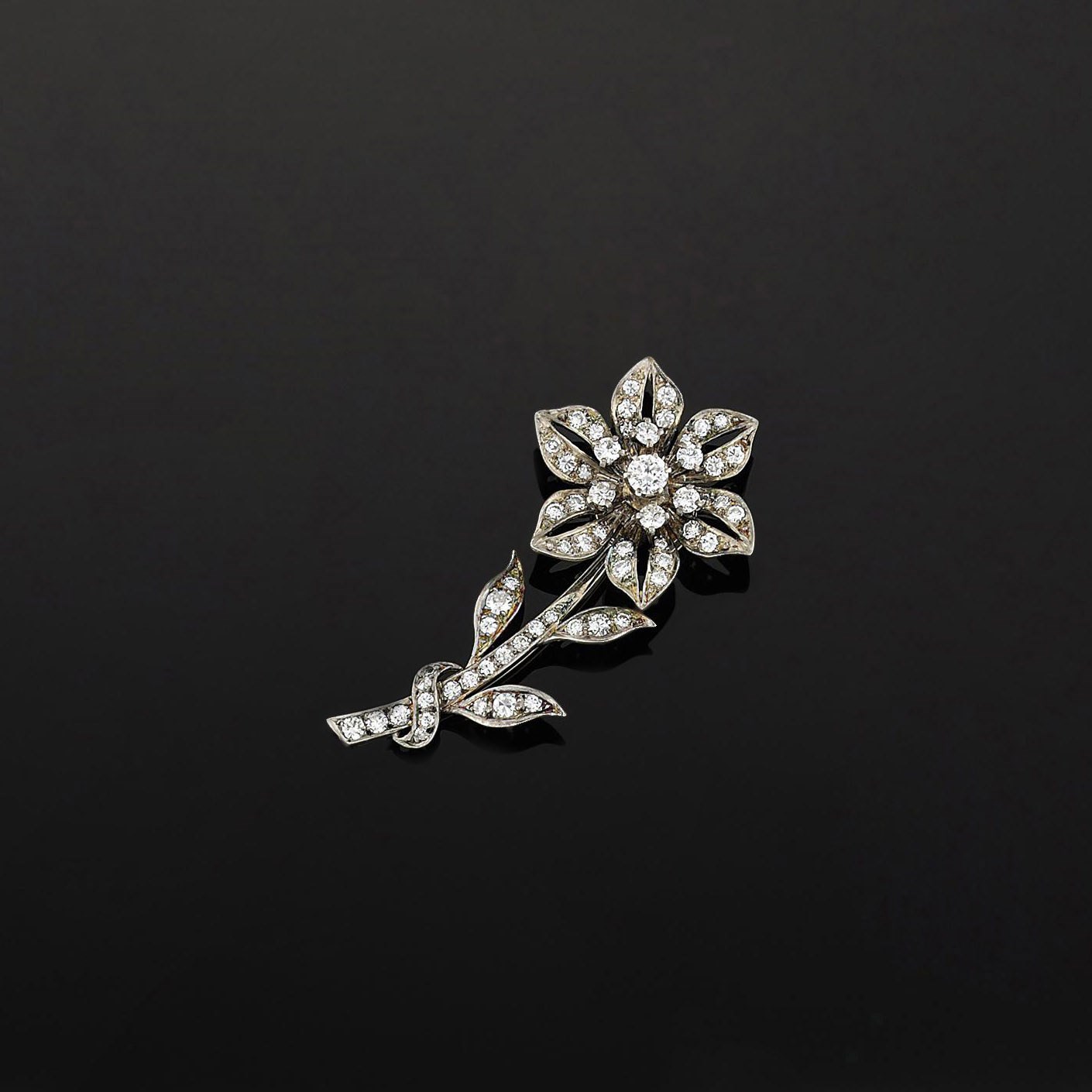 A diamond brooch