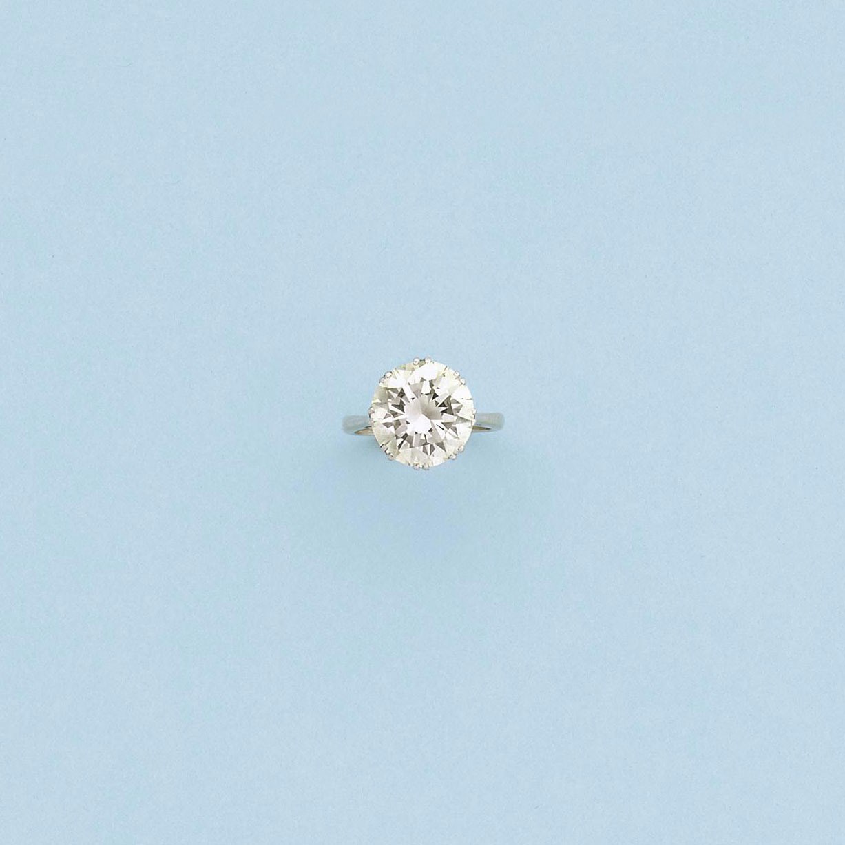 A diamond single-stone ring