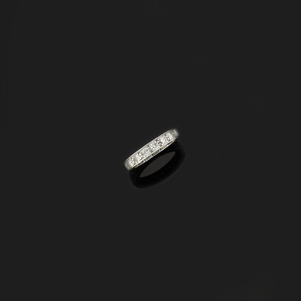 A diamond eternity ring