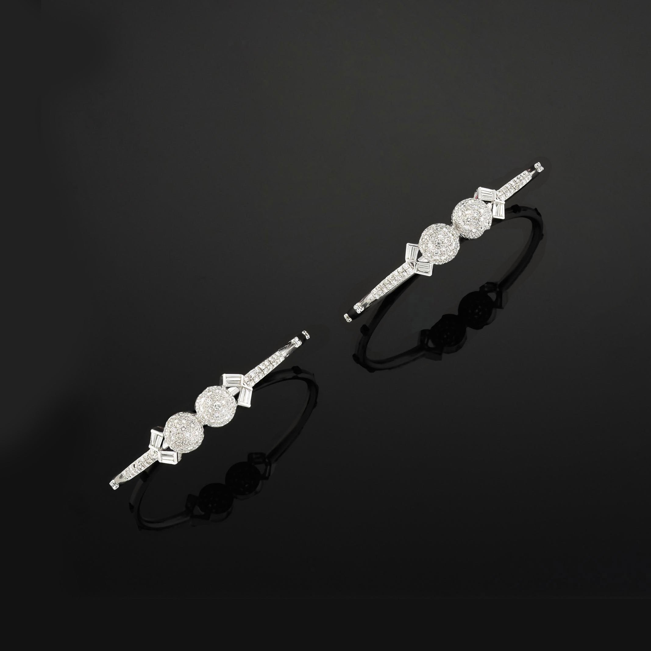 Two diamond bangles