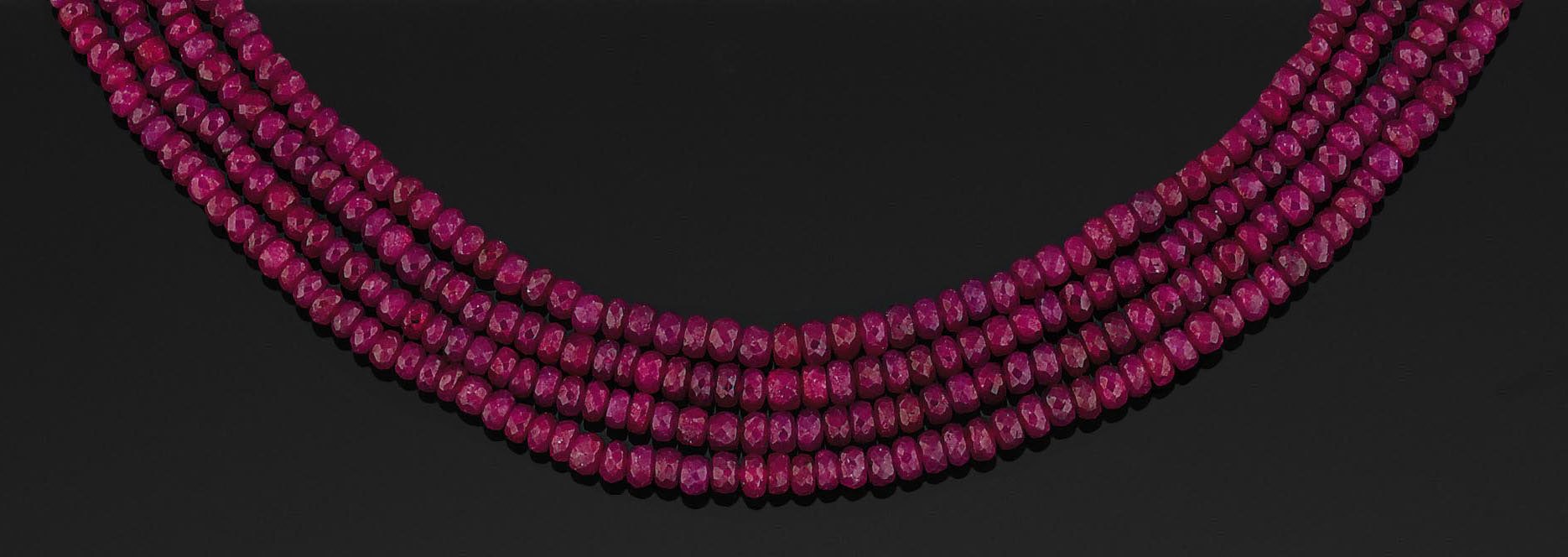 A ruby necklace