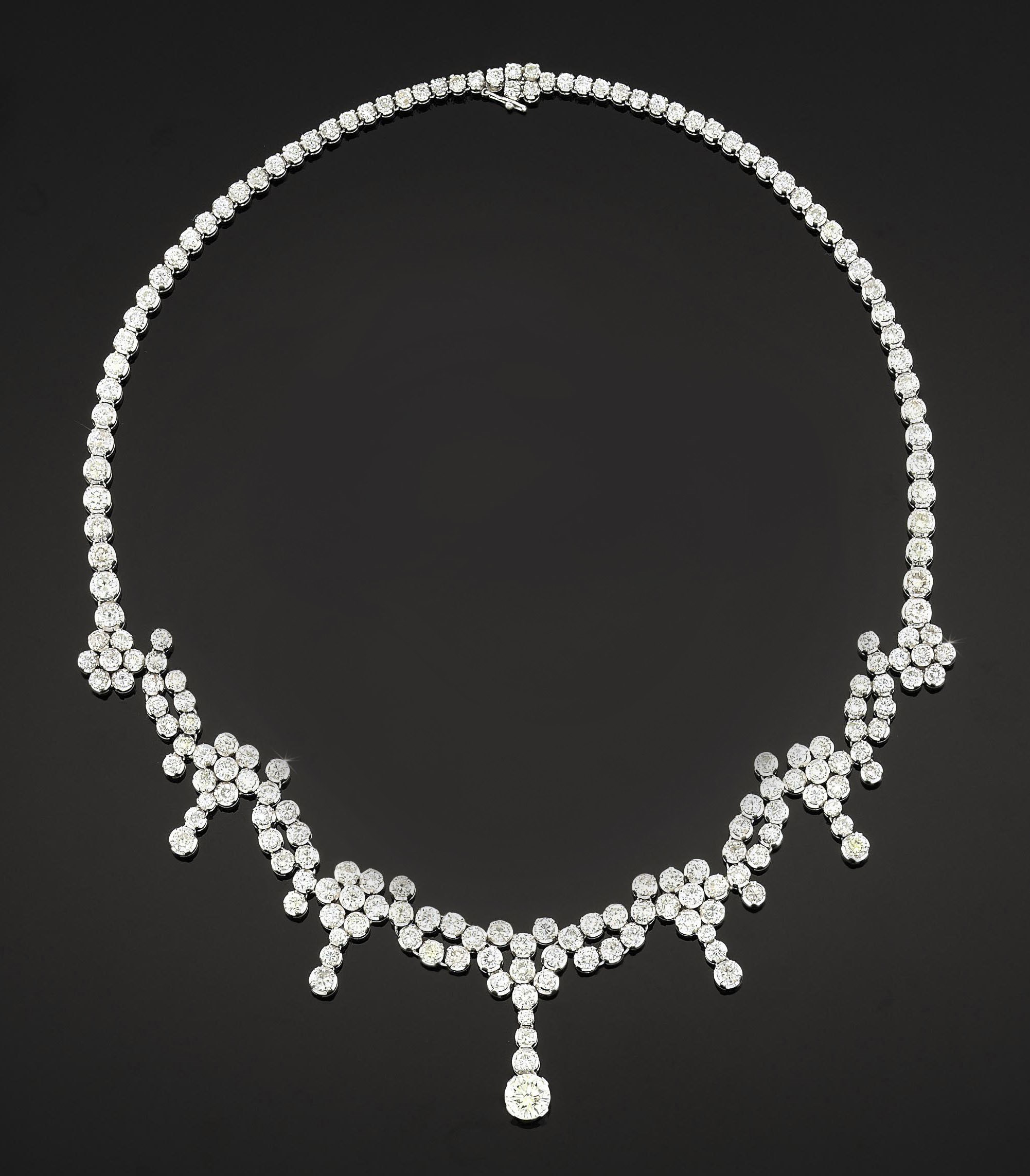 A diamond necklace