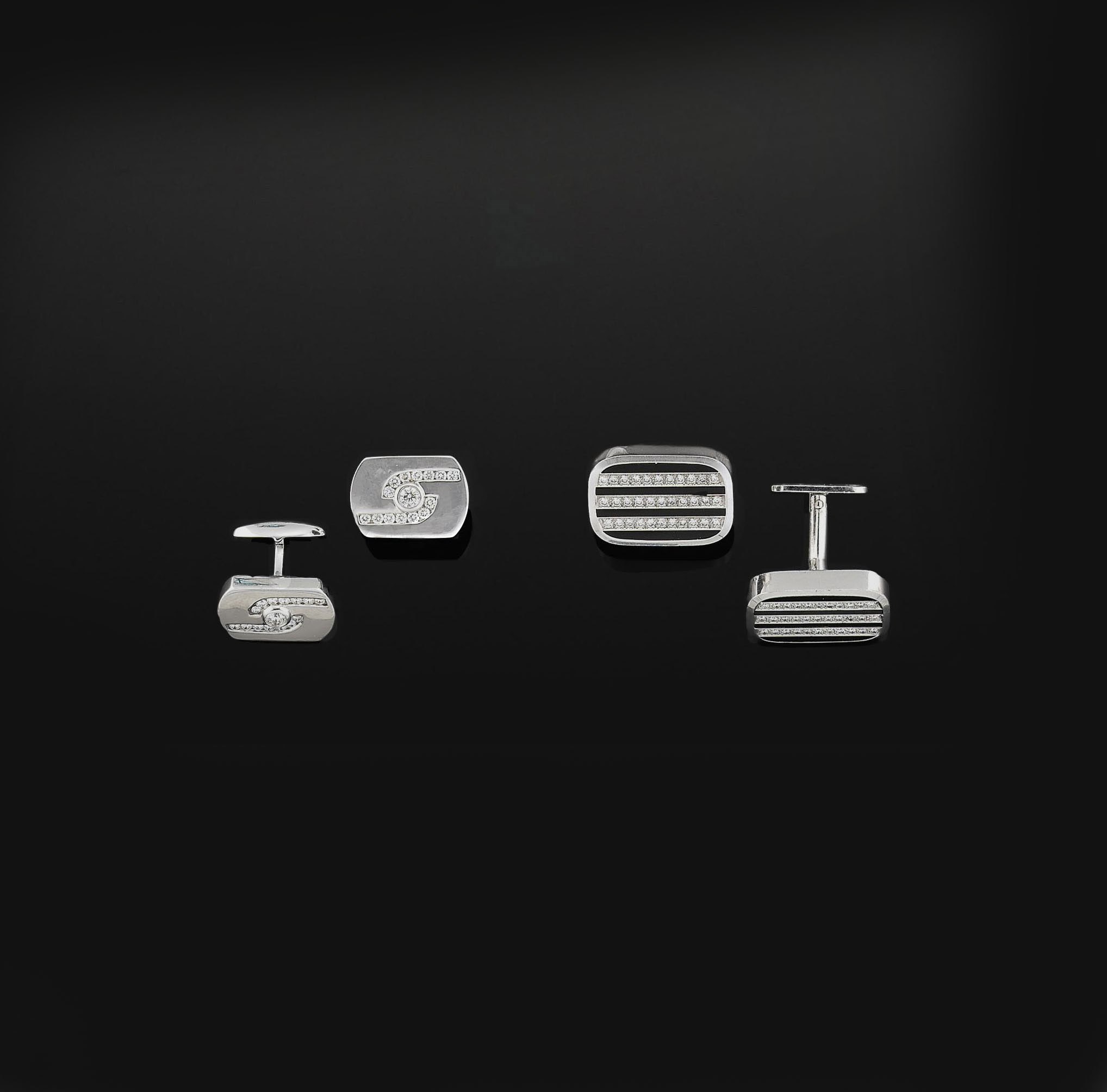 Two pairs of cufflinks
