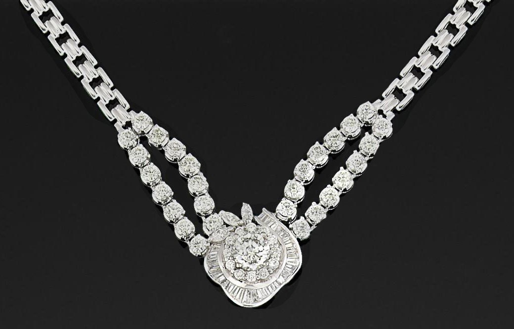 A diamond necklace