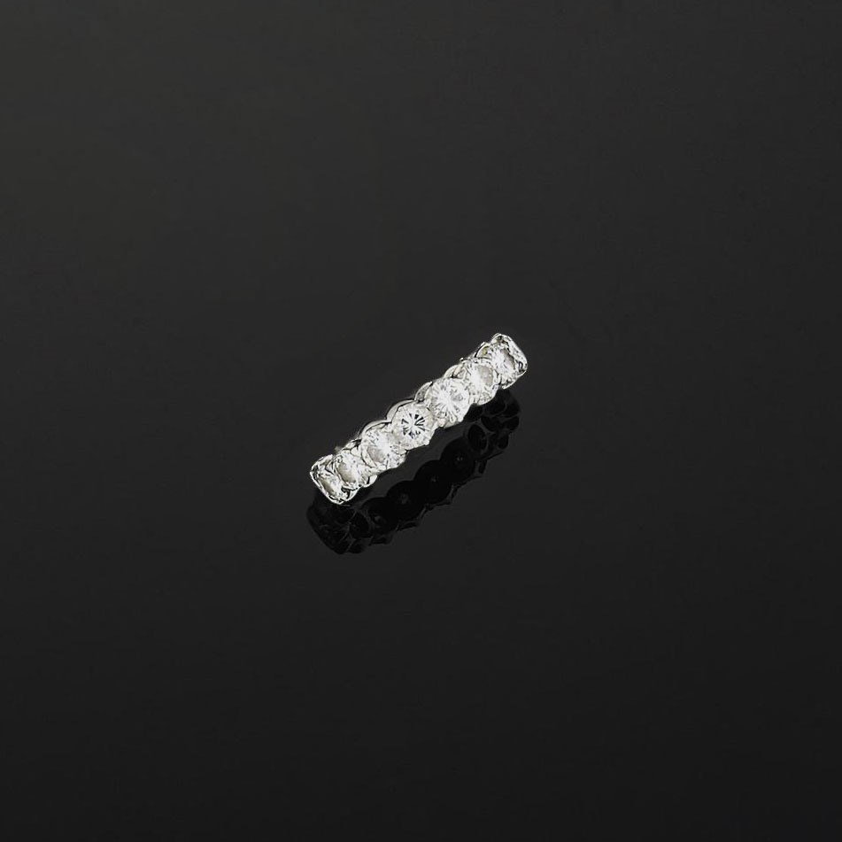 A diamond eternity ring