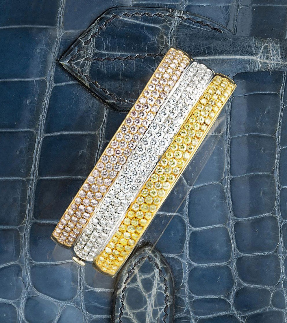 A diamond bangle