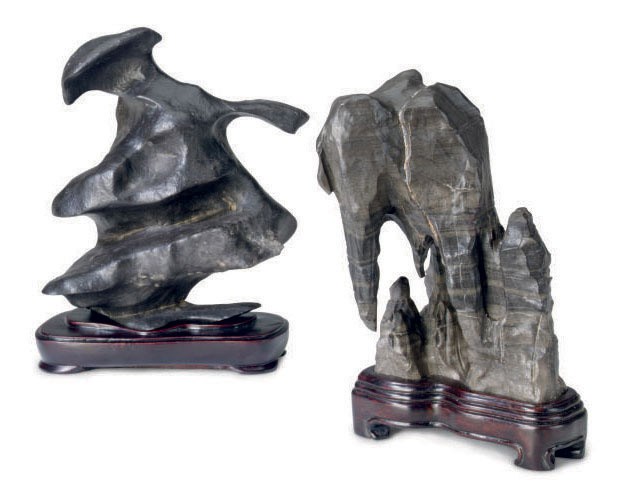 TWO ROCK SPECIMENS,