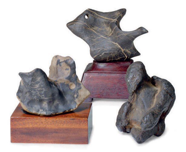 THREE ROCK SPECIMENS,