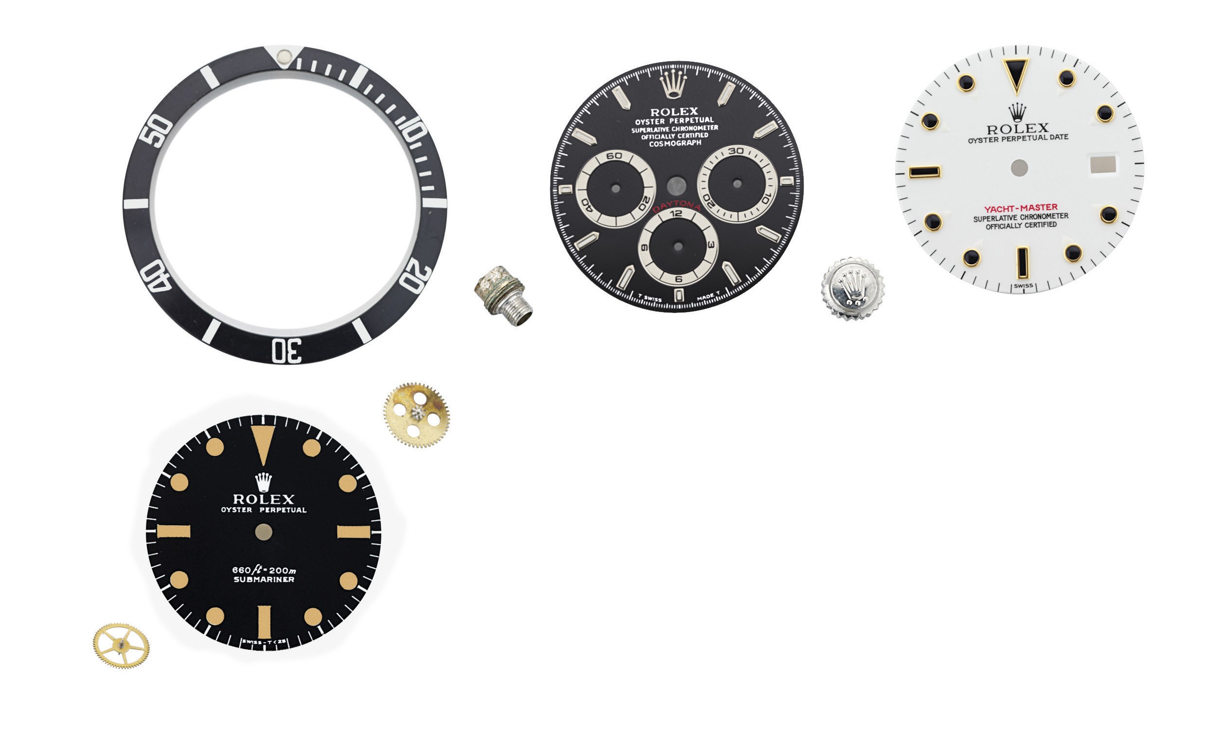 ROLEX

GROUP OF THREE DIALS