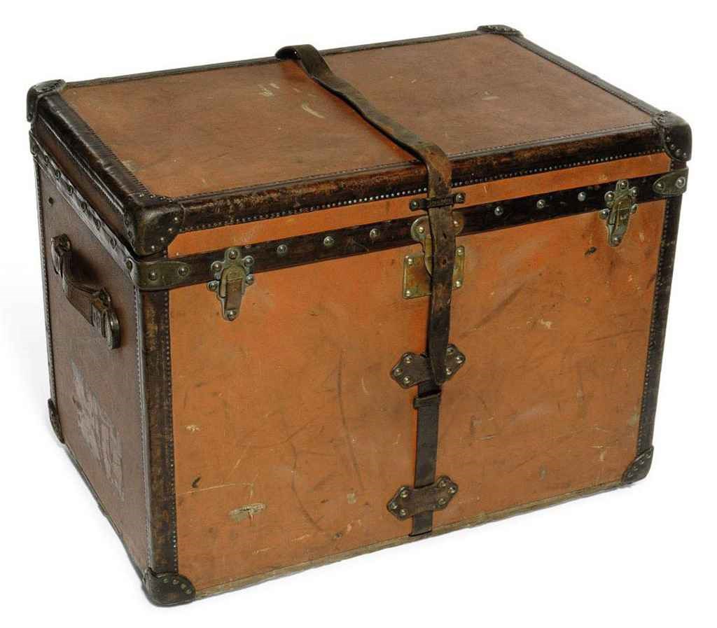 AN ORANGE CANVAS TRUNK
