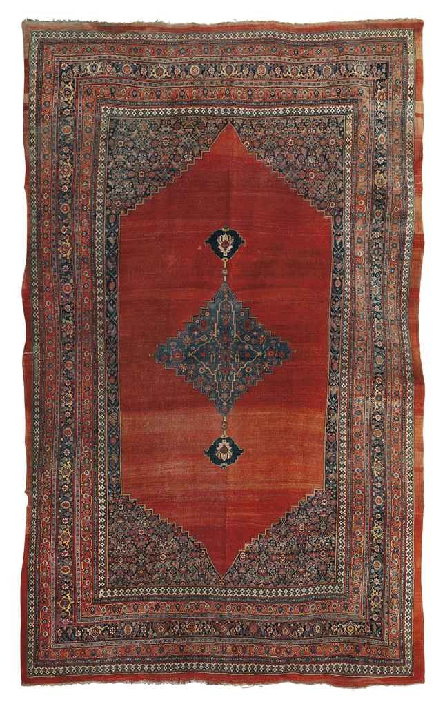 An antique Bijar carpet
