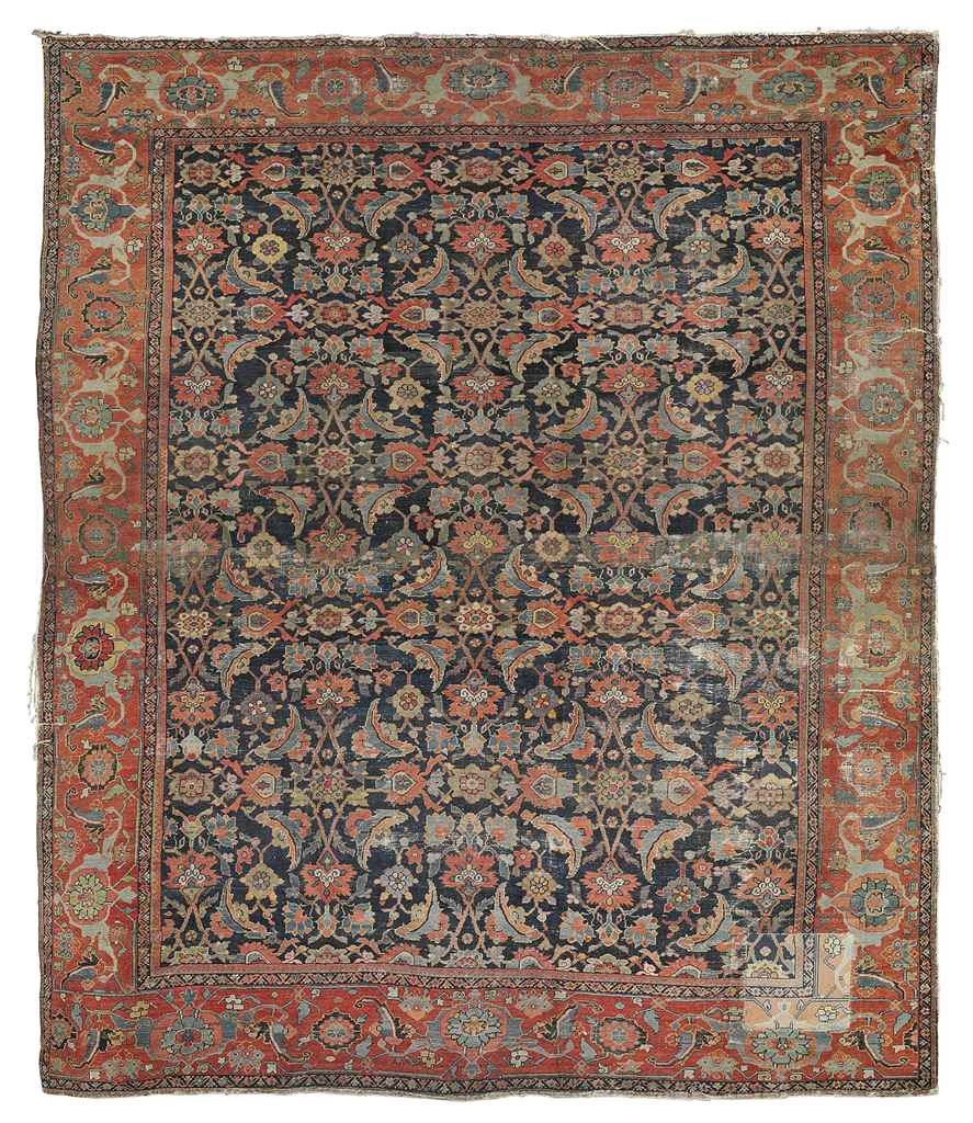 An antique Feraghan carpet