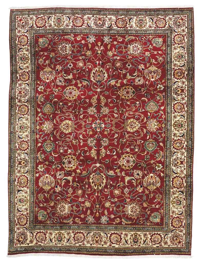 A Tabriz carpet