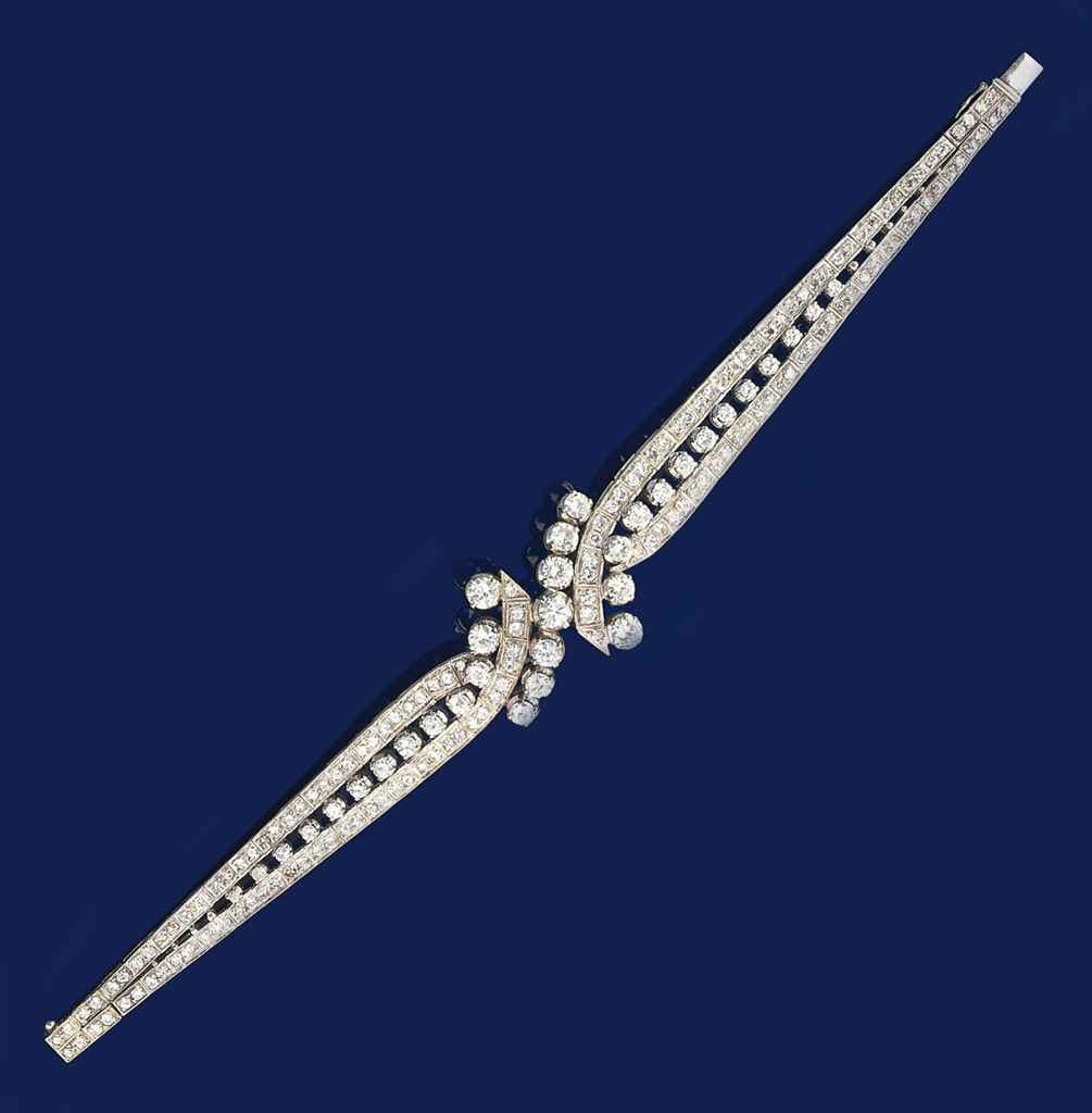 A diamond bracelet