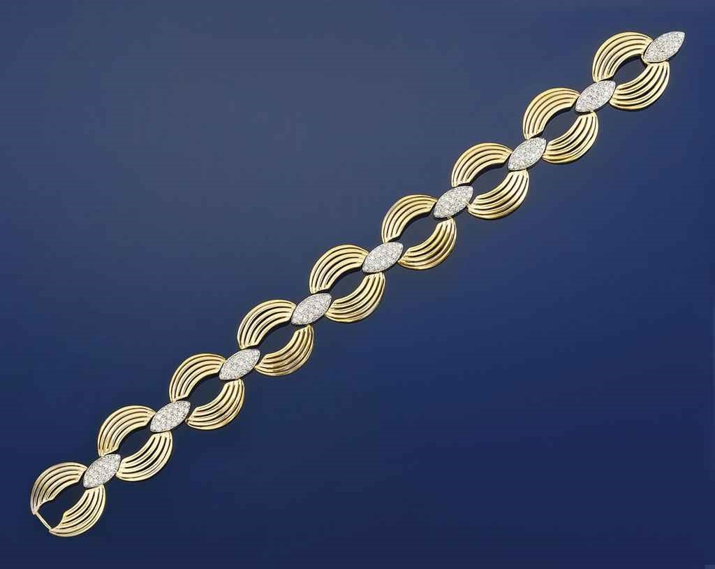 A diamond-set bracelet