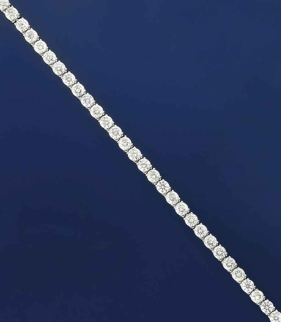 A diamond line bracelet