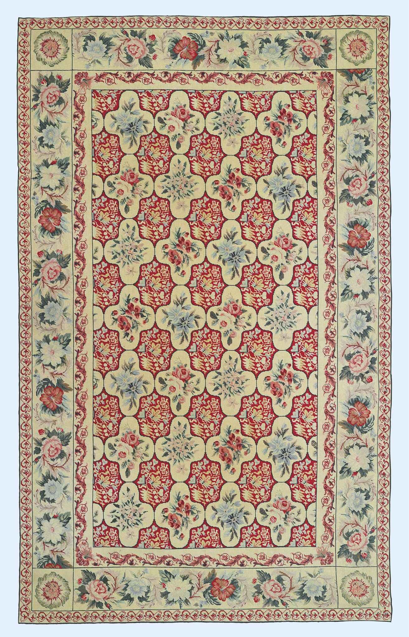 A CHINESE NEEDLEPOINT CARPET