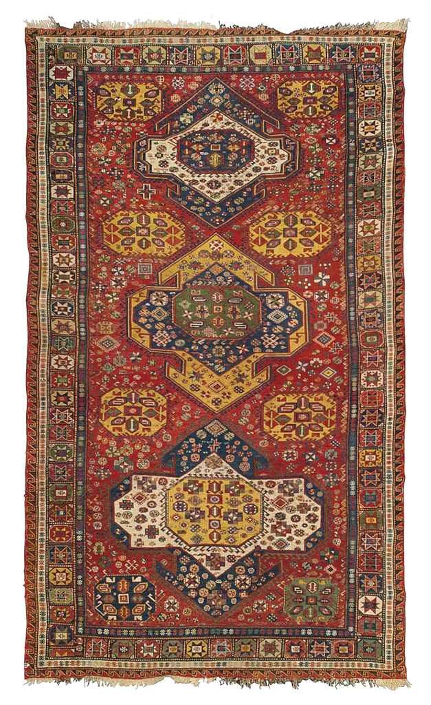 An antique Soumac carpet