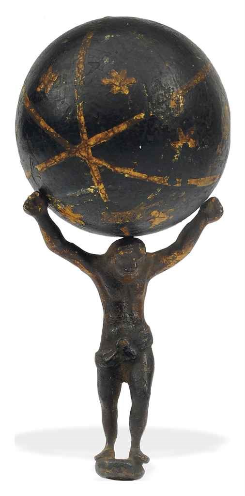 ATLAS SUPPORTING CELESTIAL GLOBE