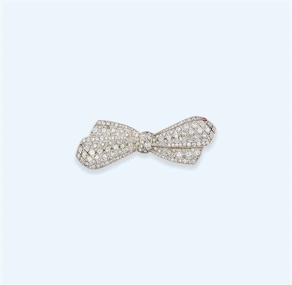 A diamond brooch