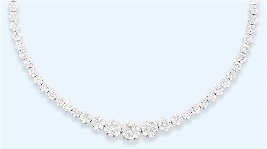 A diamond necklace