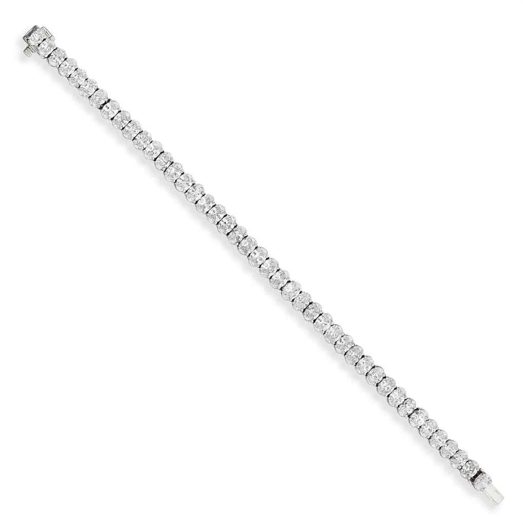 A diamond bracelet