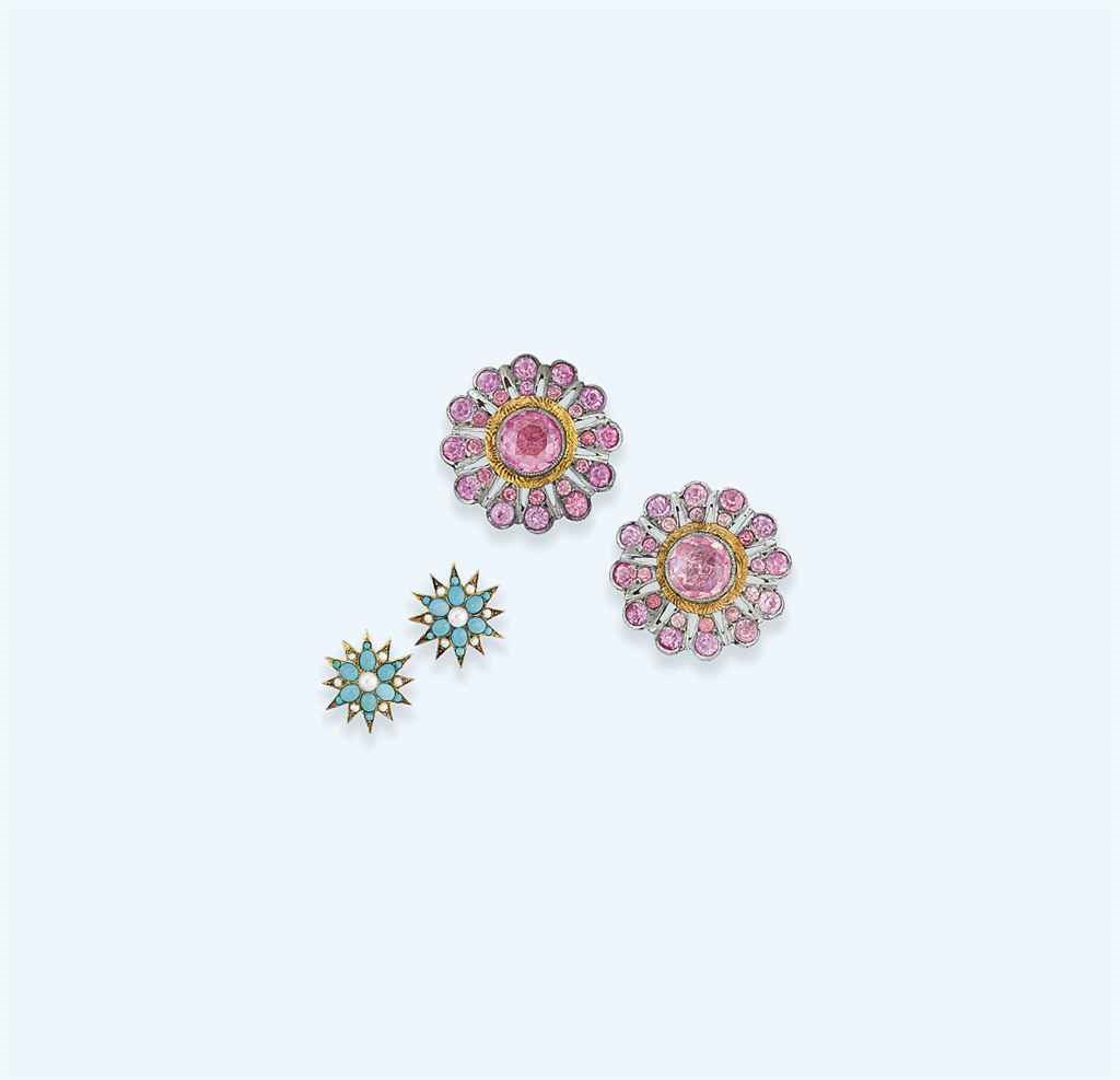 Two pairs of earrings