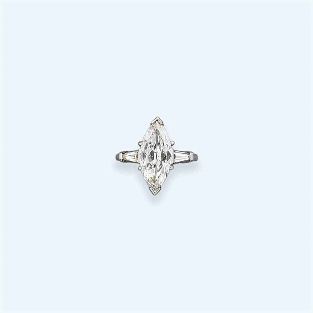 A diamond single-stone ring