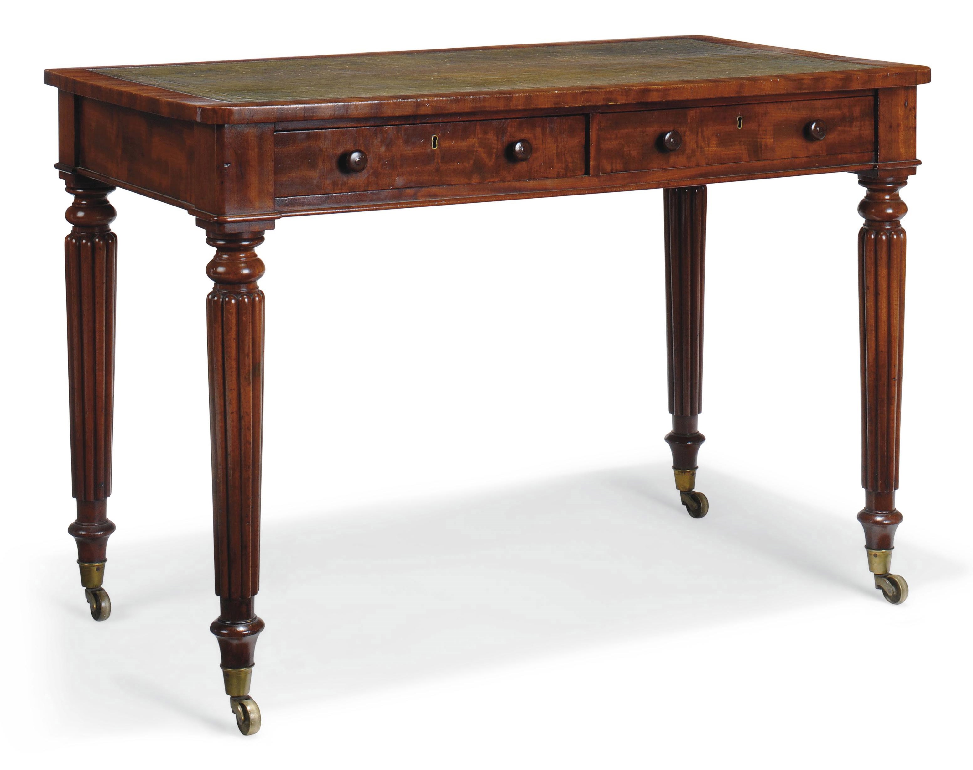 A WILLIAM IV MAHOGANY WRITING TABLE