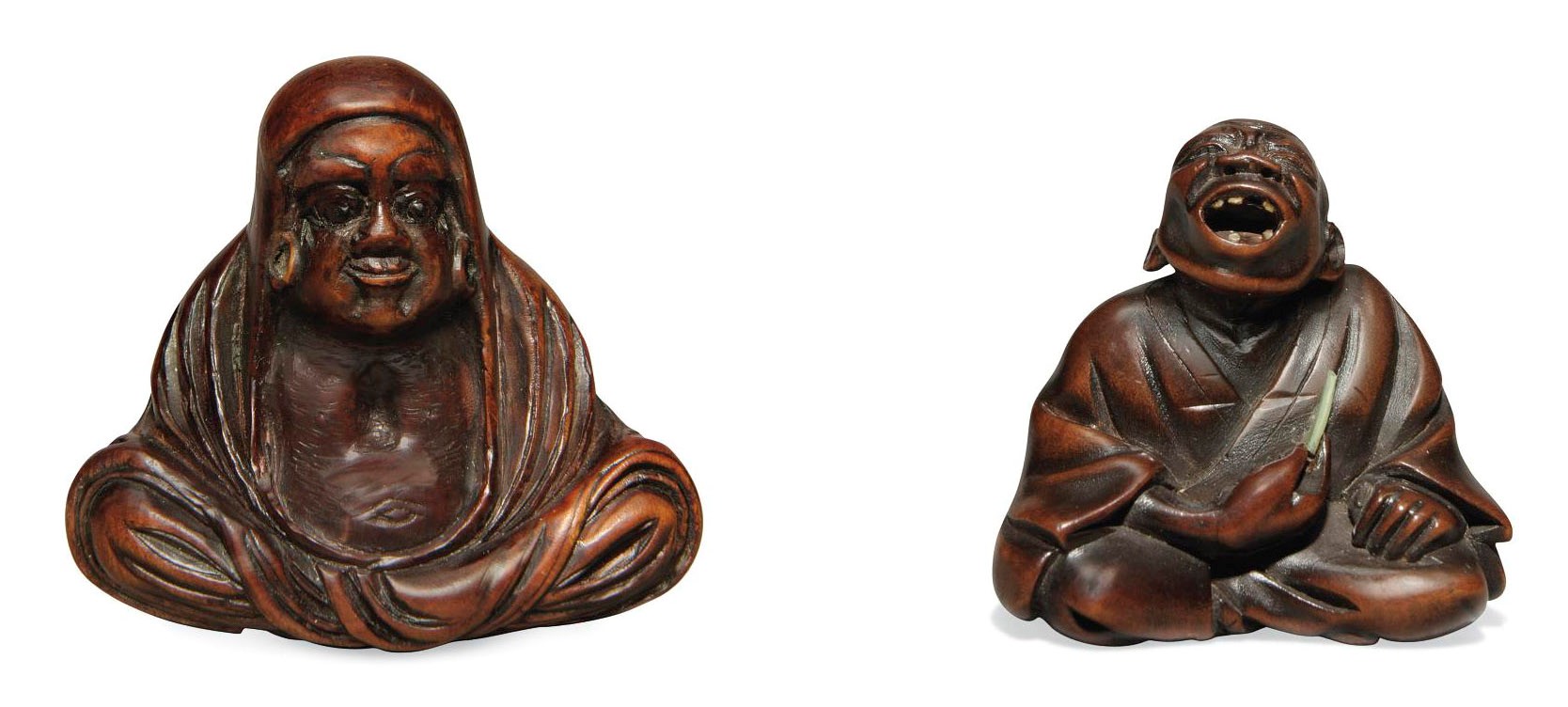 Three Wood Netsuke