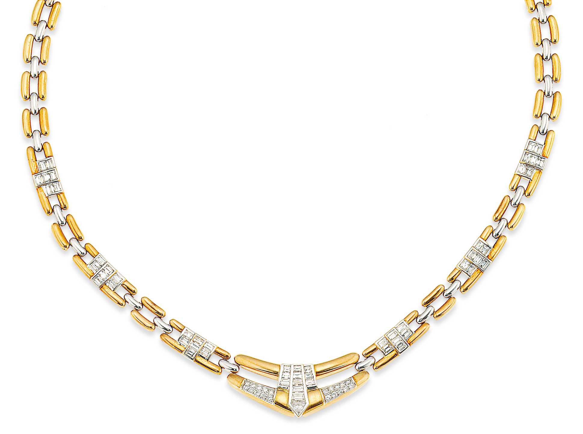 A diamond necklace