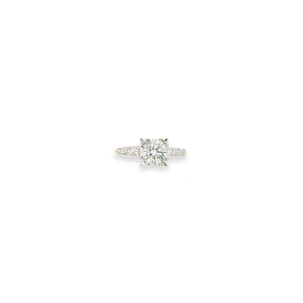 A single-stone diamond ring