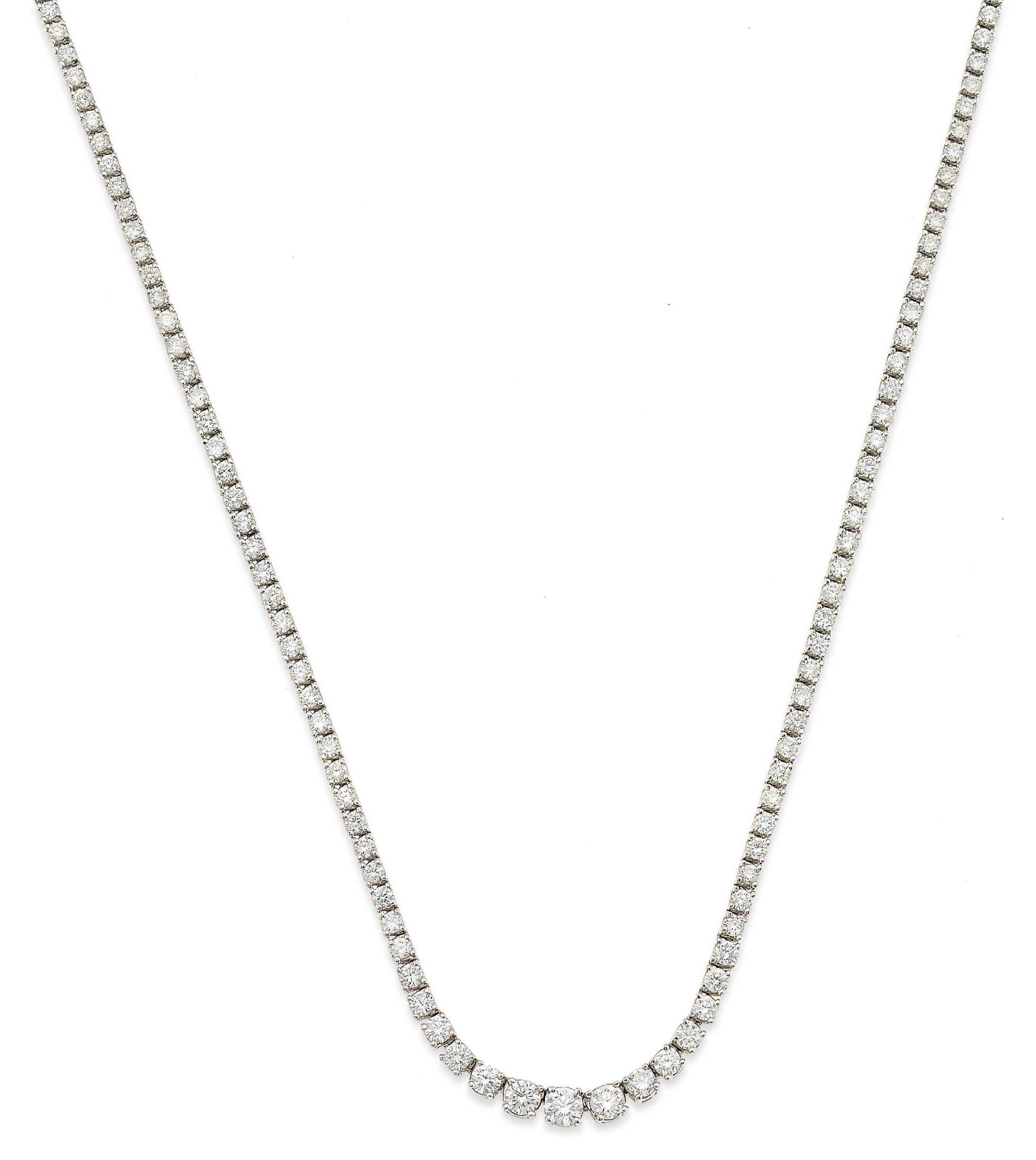 A diamond necklace
