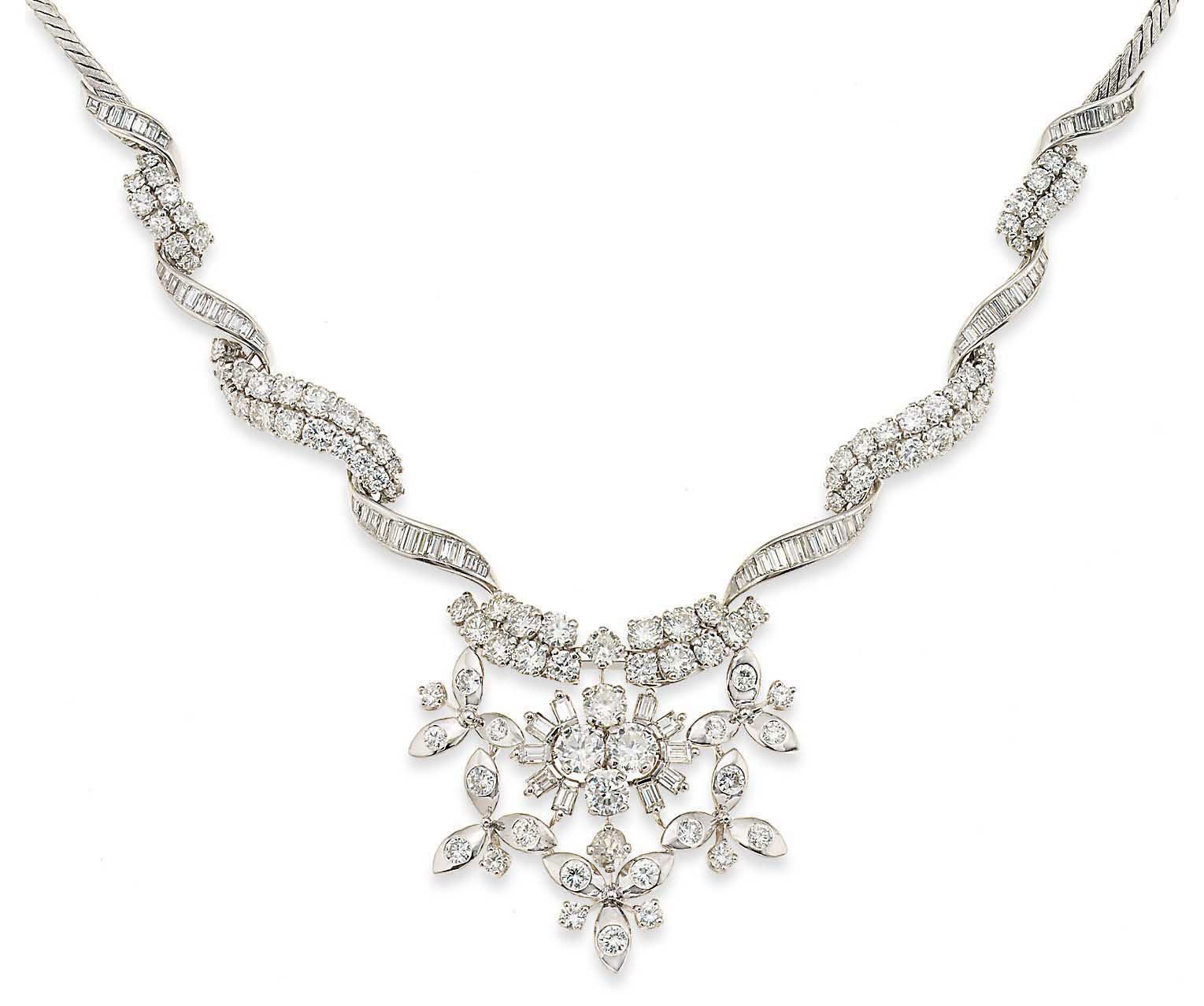 A diamond necklace
