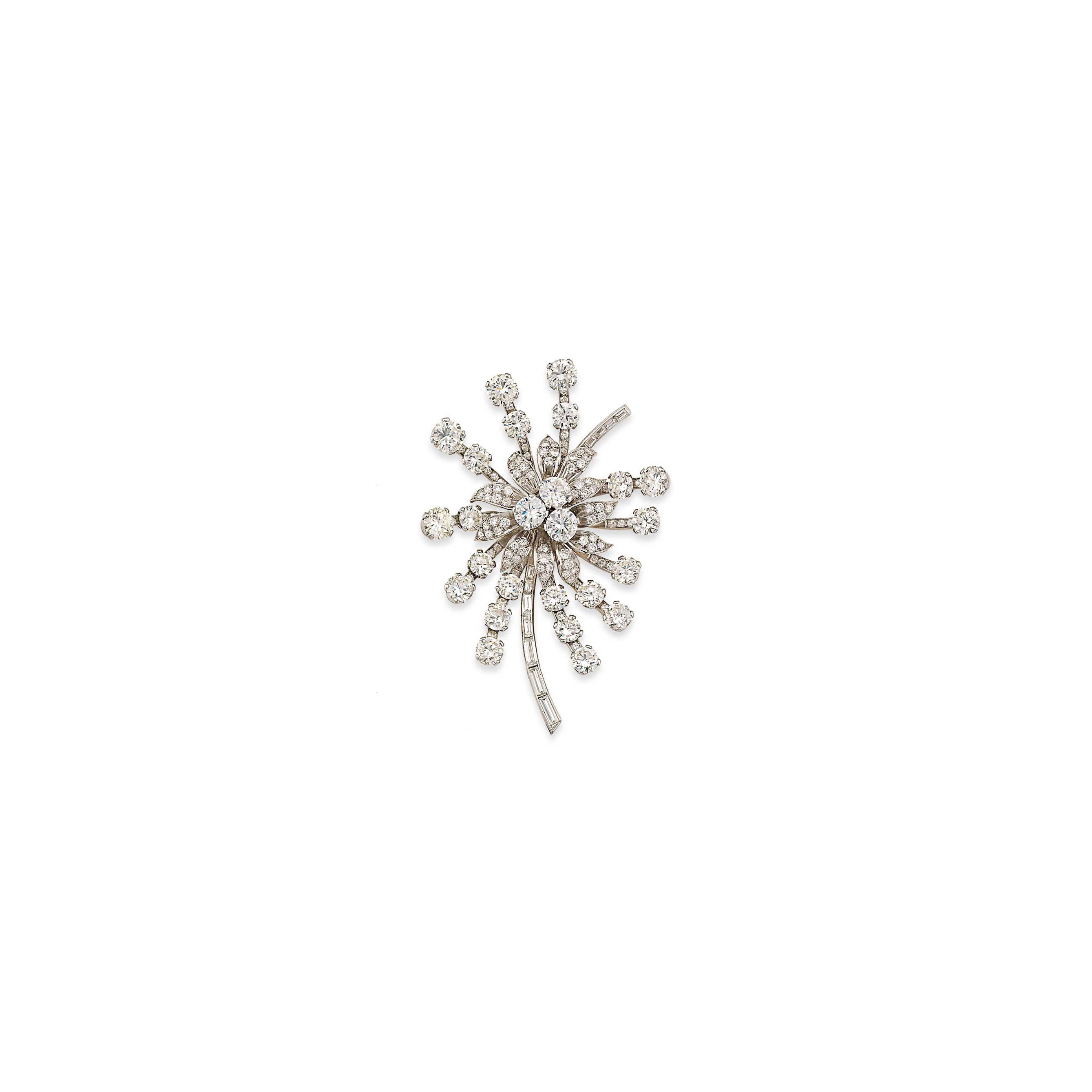 A diamond brooch