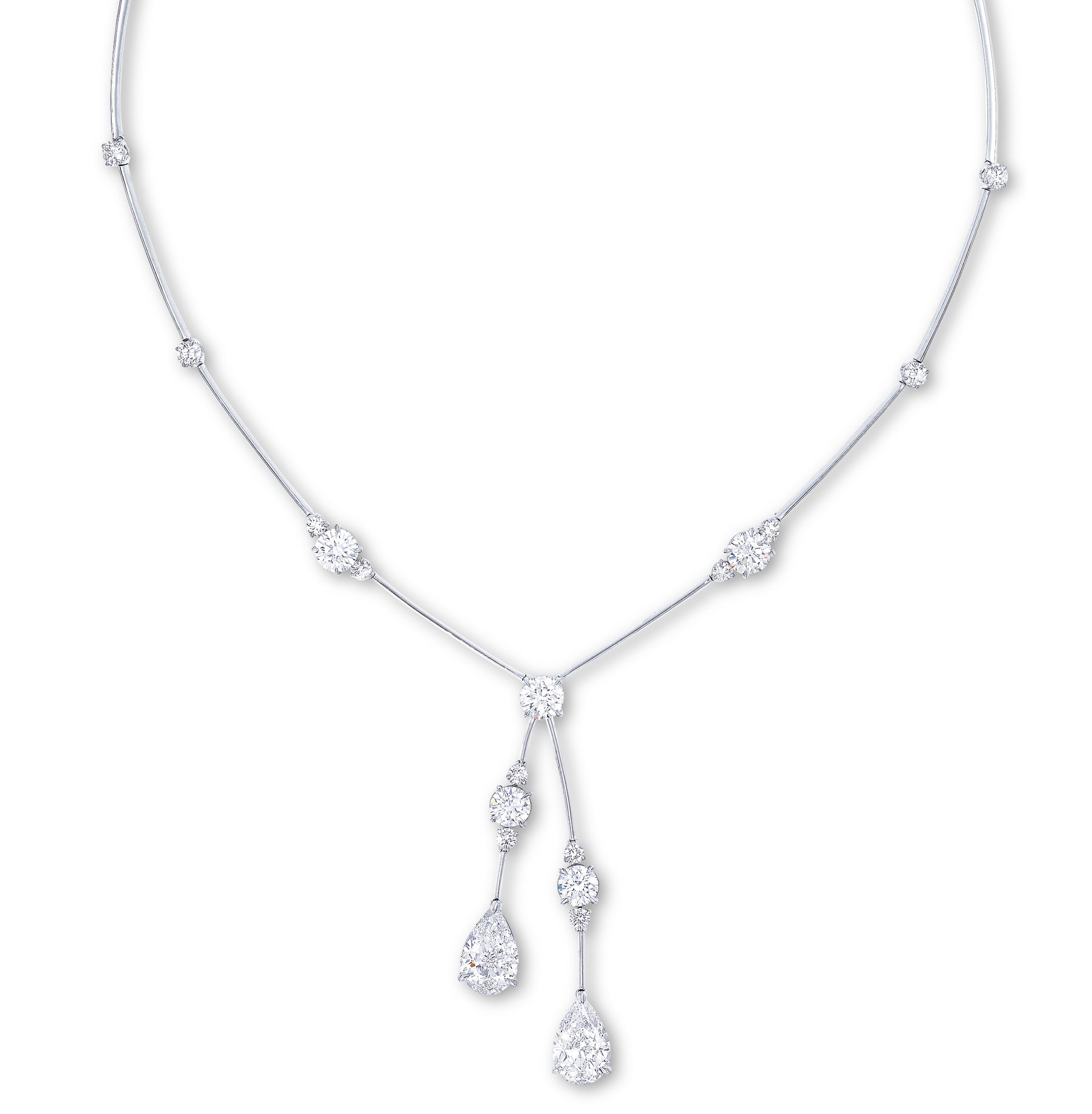 A DIAMOND PENDENT NECKLACE