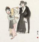 京劇人物冊 設色紙本 冊頁八開