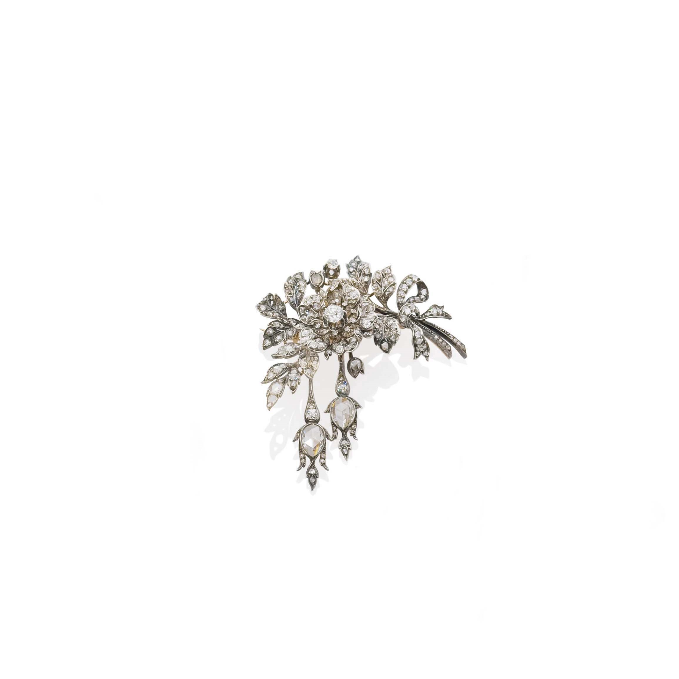 BROCHE TREMBLEUSE DIAMANTS