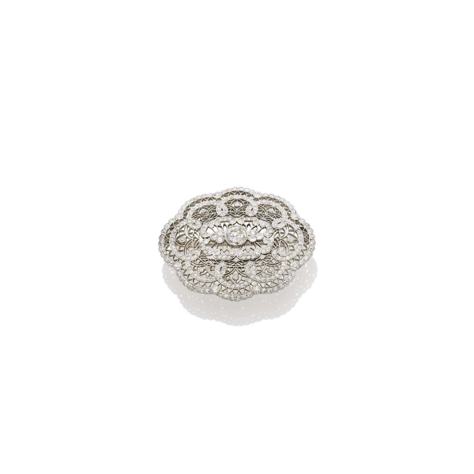 BROCHE DIAMANTS