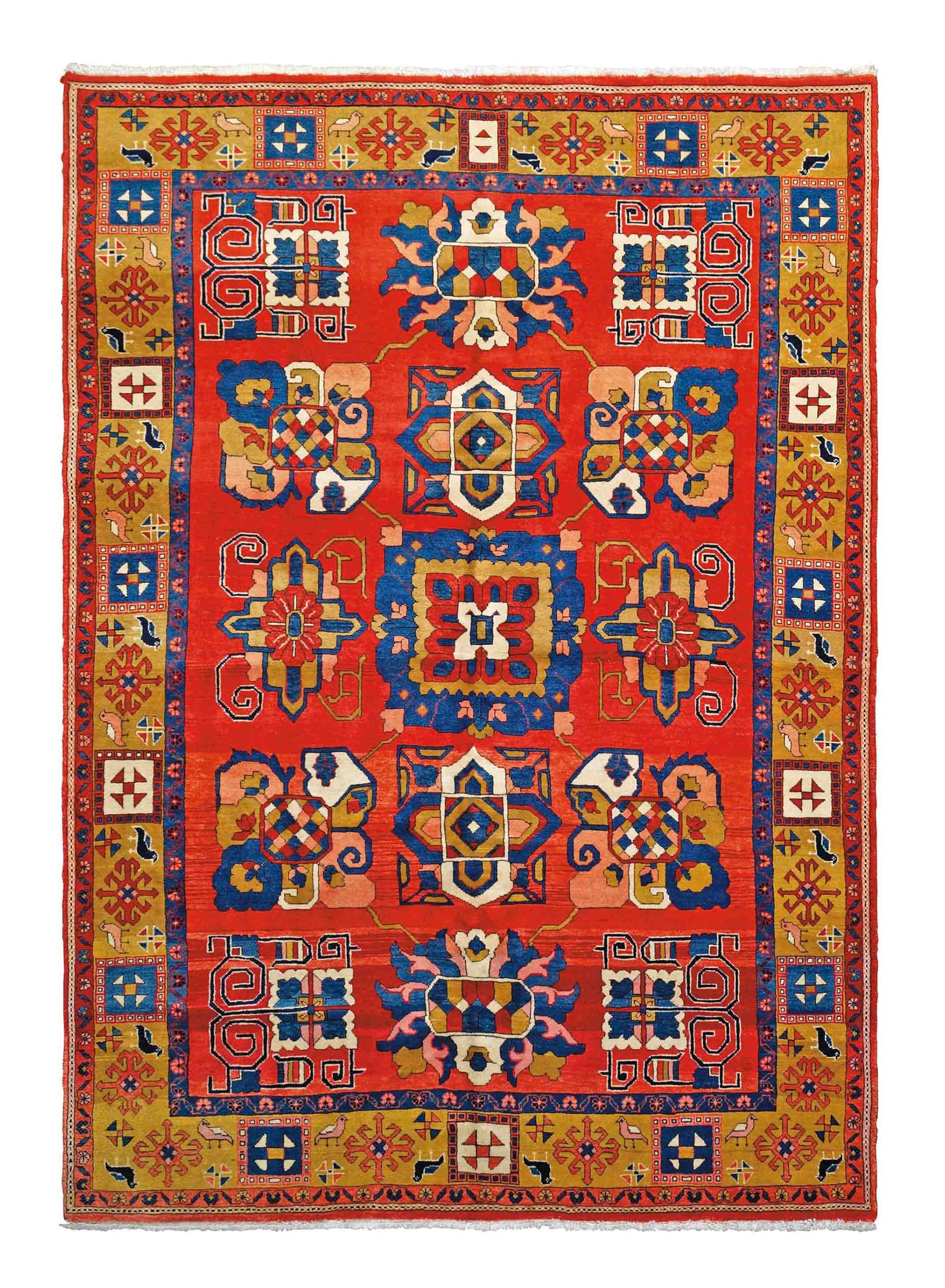 An unusual Heriz carpet