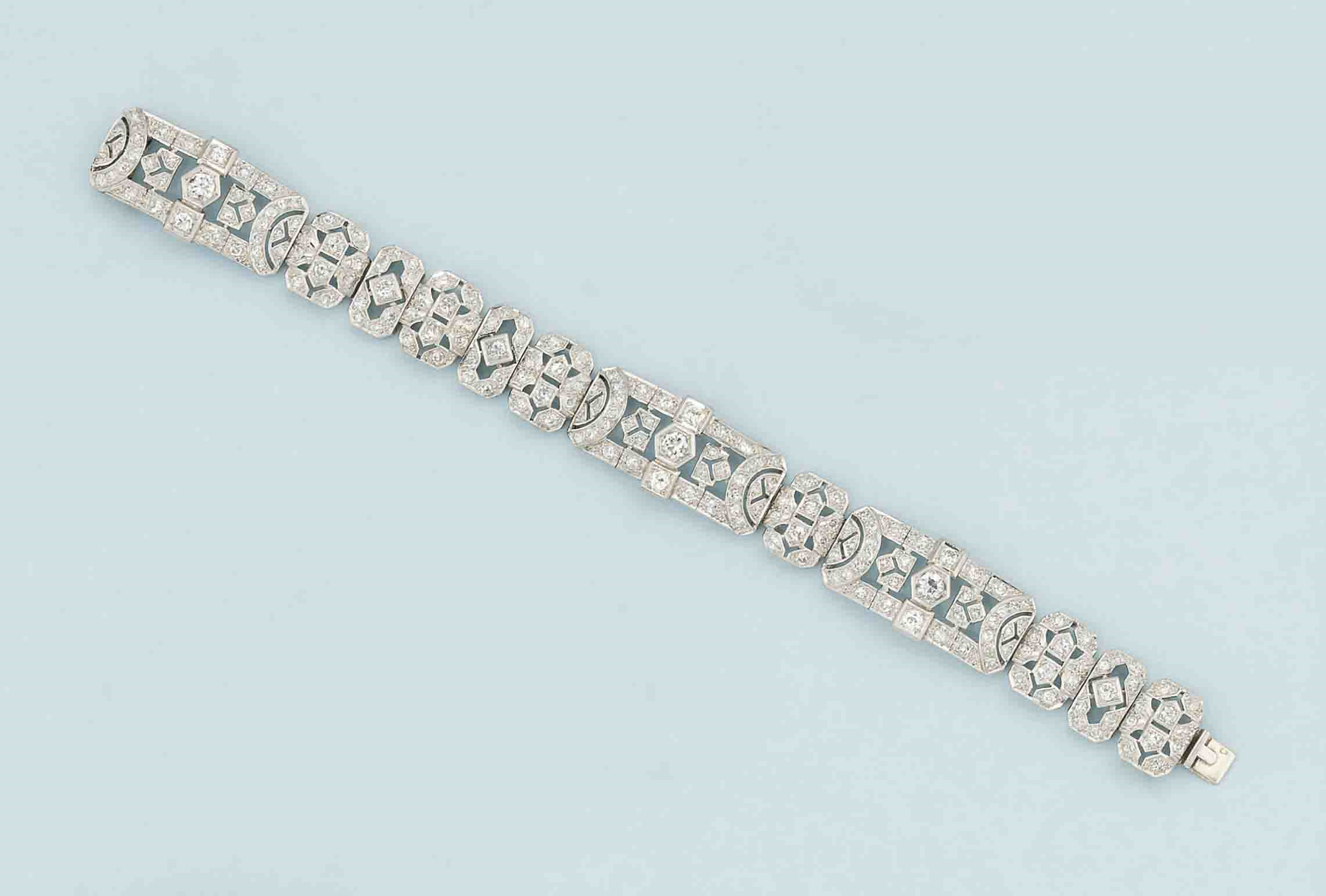 A diamond bracelet